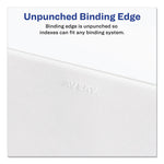 Preprinted Legal Exhibit Bottom Tab Index Dividers, Avery Style, 27-Tab, Exhibit A To Exhibit Z, 11 X 8.5, White, 1 Set