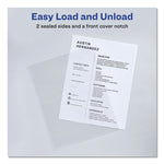 Clear Plastic Sleeves, Letter Size, Clear, 12/pack