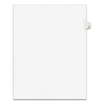 Preprinted Legal Exhibit Side Tab Index Dividers, Avery Style, 10-Tab, 5, 11 X 8.5, White, 25/pack