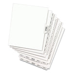 Preprinted Legal Exhibit Side Tab Index Dividers, Avery Style, 26-Tab, 26 To 50, 11 X 8.5, White, 1 Set