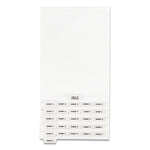Preprinted Legal Exhibit Bottom Tab Index Dividers, Avery Style, 27-Tab, Exhibit A To Exhibit Z, 11 X 8.5, White, 1 Set