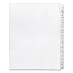 Preprinted Legal Exhibit Side Tab Index Dividers, Allstate Style, 25-Tab, 26 To 50, 11 X 8.5, White, 1 Set, (1702)