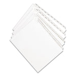 Preprinted Legal Exhibit Side Tab Index Dividers, Allstate Style, 10-Tab, I To X, 11 X 8.5, White, 1 Set