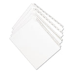 Preprinted Legal Exhibit Side Tab Index Dividers, Allstate Style, 10-Tab, 4, 11 X 8.5, White, 25/pack