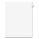 Preprinted Legal Exhibit Side Tab Index Dividers, Avery Style, 10-Tab, 2, 11 X 8.5, White, 25/pack