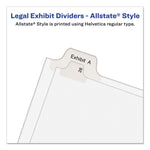 Preprinted Legal Exhibit Side Tab Index Dividers, Allstate Style, 25-Tab, 126 To 150, 11 X 8.5, White, 1 Set, (1706)