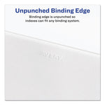 Preprinted Legal Exhibit Side Tab Index Dividers, Allstate Style, 10-Tab, I To X, 11 X 8.5, White, 1 Set
