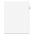 Preprinted Legal Exhibit Side Tab Index Dividers, Avery Style, 10-Tab, 4, 11 X 8.5, White, 25/pack