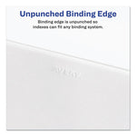 Preprinted Legal Exhibit Side Tab Index Dividers, Allstate Style, 25-Tab, 1 To 25, 11 X 8.5, White, 1 Set, (1701)