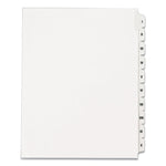 Preprinted Legal Exhibit Side Tab Index Dividers, Allstate Style, 10-Tab, I To X, 11 X 8.5, White, 1 Set