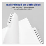 Preprinted Legal Exhibit Side Tab Index Dividers, Avery Style, 26-Tab, D, 11 X 8.5, White, 25/pack, (1404)