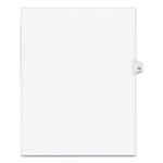 Preprinted Legal Exhibit Side Tab Index Dividers, Avery Style, 10-Tab, 10, 11 X 8.5, White, 25/pack