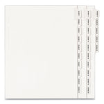 Preprinted Legal Exhibit Side Tab Index Dividers, Allstate Style, 25-Tab, Exhibit 1 To Exhibit 25, 11 X 8.5, White, 1 Set