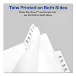 Preprinted Legal Exhibit Side Tab Index Dividers, Allstate Style, 10-Tab, 4, 11 X 8.5, White, 25/pack
