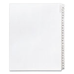 Preprinted Legal Exhibit Side Tab Index Dividers, Allstate Style, 25-Tab, 76 To 100, 11 X 8.5, White, 1 Set, (1704)