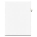 Preprinted Legal Exhibit Side Tab Index Dividers, Avery Style, 10-Tab, 6, 11 X 8.5, White, 25/pack