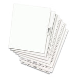 Preprinted Legal Exhibit Side Tab Index Dividers, Avery Style, 26-Tab, Exhibit A to Exhibit Z, 11 x 8.5, White, 1 Set, (1370)
