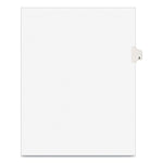 Preprinted Legal Exhibit Side Tab Index Dividers, Avery Style, 10-Tab, 8, 11 X 8.5, White, 25/pack
