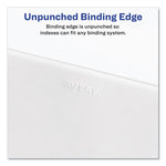 Preprinted Legal Exhibit Side Tab Index Dividers, Avery Style, 10-Tab, 2, 11 X 8.5, White, 25/pack