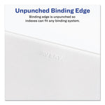 Preprinted Legal Exhibit Side Tab Index Dividers, Allstate Style, 10-Tab, 25, 11 X 8.5, White, 25/pack