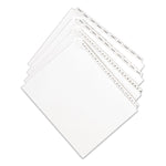 Preprinted Legal Exhibit Side Tab Index Dividers, Allstate Style, 25-Tab, Exhibit 1 To Exhibit 25, 11 X 8.5, White, 1 Set
