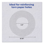 Dispenser Pack Hole Reinforcements, 0.25" Dia, Clear, 200/Pack, (5721)