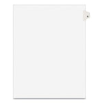 Preprinted Legal Exhibit Side Tab Index Dividers, Avery Style, 26-Tab, B, 11 X 8.5, White, 25/pack, (1402)