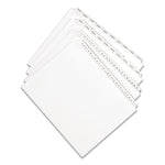 Preprinted Legal Exhibit Side Tab Index Dividers, Allstate Style, 10-Tab, 25, 11 X 8.5, White, 25/pack