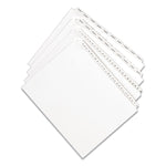Preprinted Legal Exhibit Side Tab Index Dividers, Allstate Style, 25-Tab, 76 To 100, 11 X 8.5, White, 1 Set, (1704)