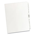 Preprinted Legal Exhibit Side Tab Index Dividers, Avery Style, 26-Tab, 51 To 75, 11 X 8.5, White, 1 Set