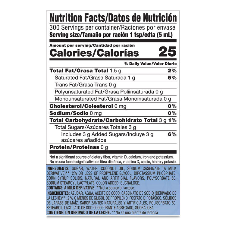 Liquid Coffee Creamer, Peppermint Mocha, 1.5 L Pump Bottle