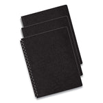 Executive Leather-Like Presentation Cover, Black, 11.25 x 8.75, Unpunched, 50/Pack