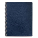 Expressions Classic Grain Texture Presentation Covers for Binding Systems, Navy, 11.25 x 8.75, Unpunched, 200/Pack