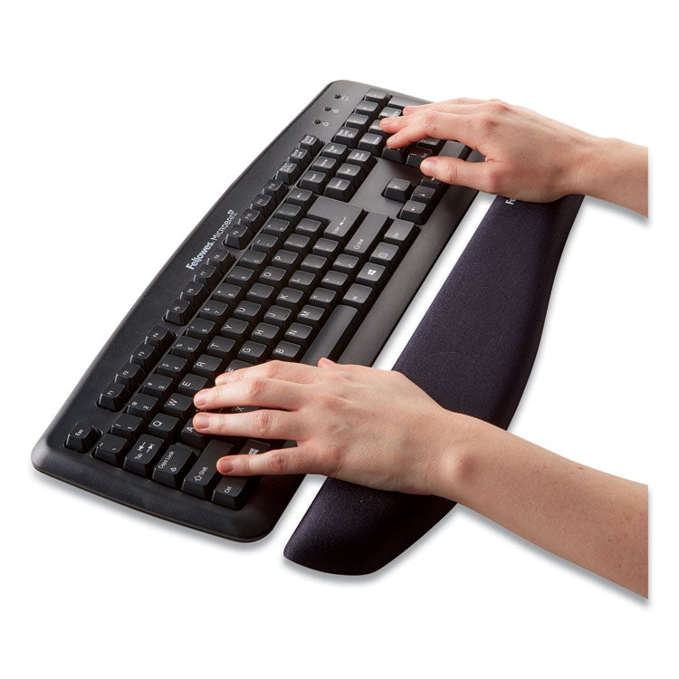 PlushTouch Keyboard Wrist Rest, 18.12 x 3.19, Graphite