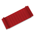Stackable Plastic Coin Tray, Pennies, 10 Compartments, Denomination And Capacity Etched On Side, Stackable, 10 X 5, Red