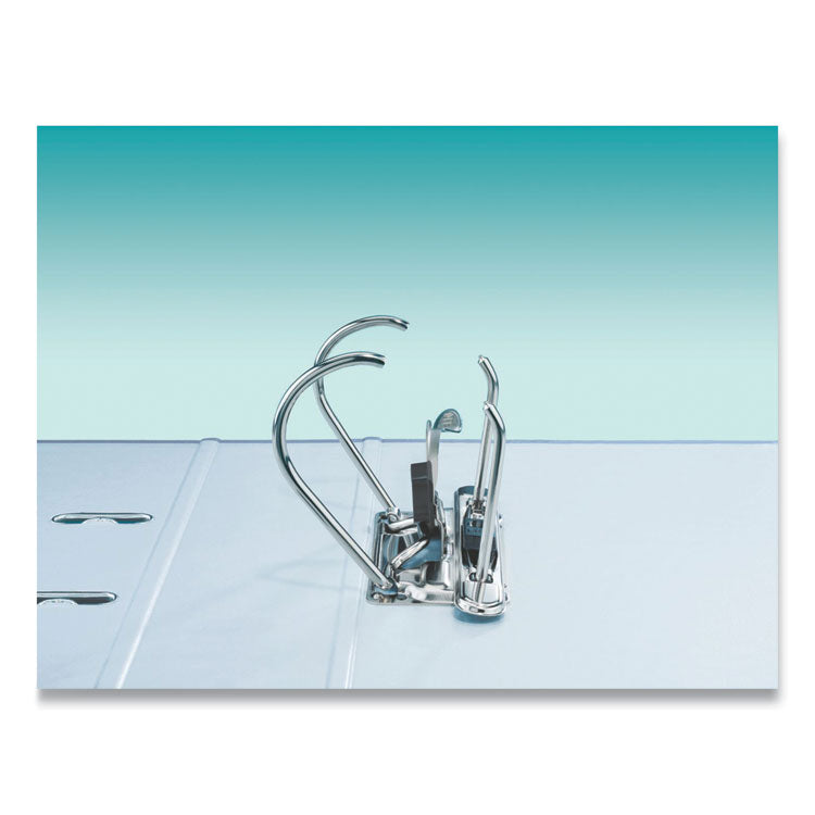 European A4 Lever-Arch Two-Ring Binder, 3" Capacity, 11.7 X 8.27, Black Marble