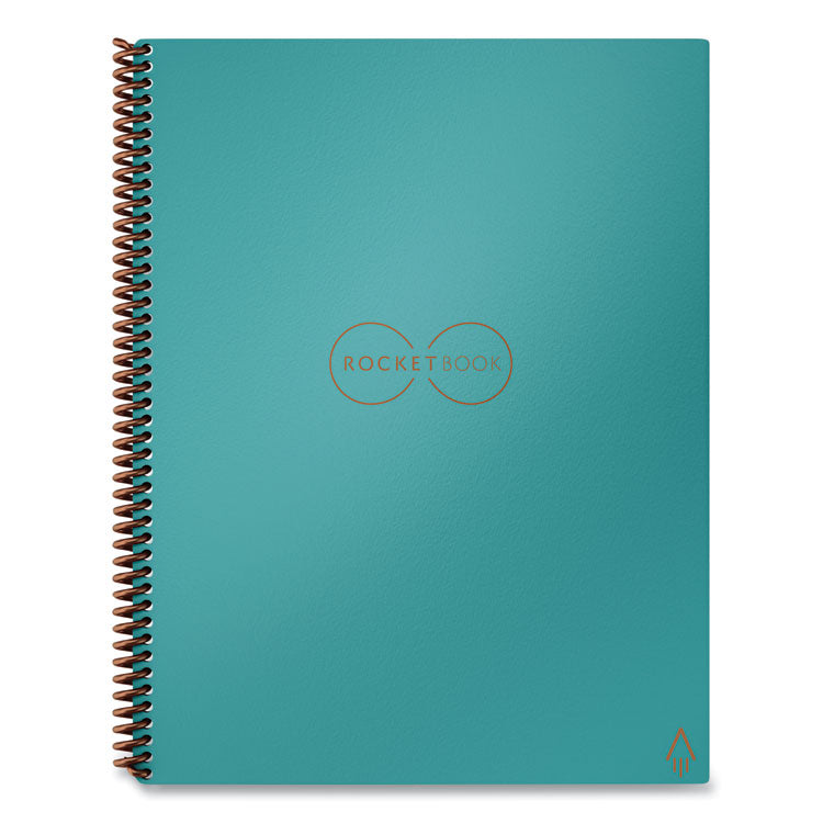 Core Smart Notebook, Dotted Rule (4 sq/in), Neptune Teal Cover, (16) 11 x 8.5 Sheets