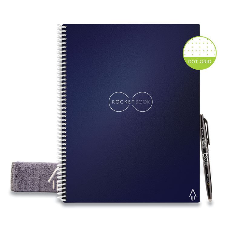 Core Smart Notebook, Dotted Rule (4 sq/in), Midnight Blue Cover, (16) 11 x 8.5 Sheets