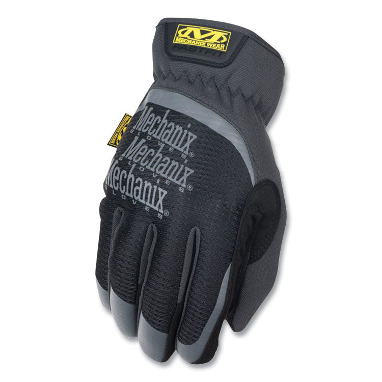 FastFit Work Gloves, Medium, Black, Pair