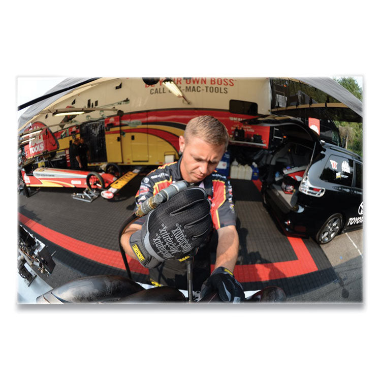 FastFit Work Gloves, Medium, Black, Pair