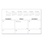 Desk Pad Calendar, 22 x 17, White Sheets, Black Binding, Clear Corners, 12-Month (Jan to Dec): 2026