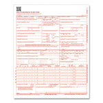 CMS-1500 Health Insurance Claim Form, One-Part (No Copies), 8.5 x 11, 1,000 Forms Total