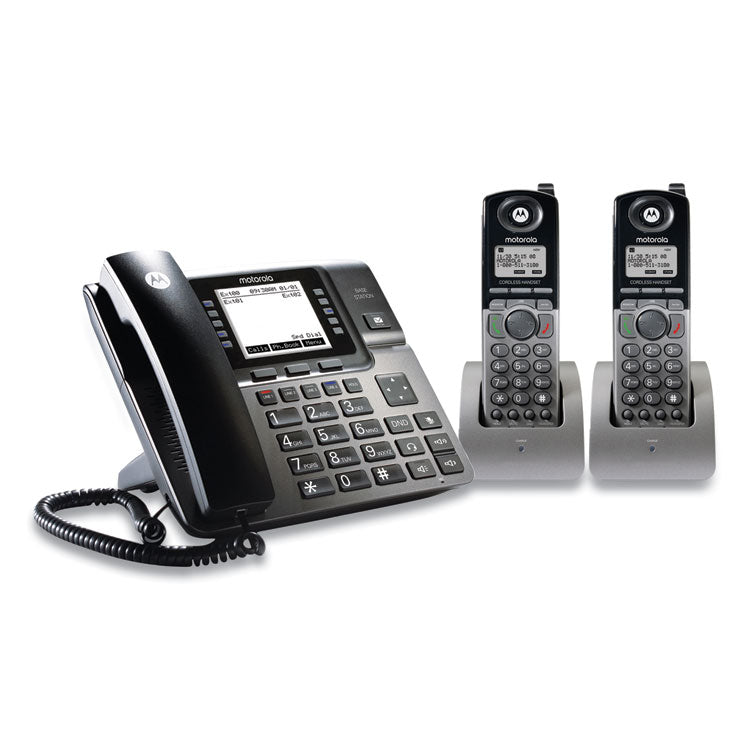 4 line phone system bundle, 2 additional cordless handsets