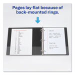 Durable View Binder With Durahinge And Ezd Rings, 3 Rings, 4" Capacity, 11 X 8.5, Black, (9800)