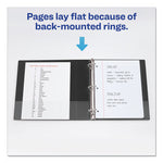 Durable View Binder With Durahinge And Ezd Rings, 3 Rings, 3" Capacity, 11 X 8.5, Black, (9700)