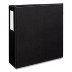 Durable Non-View Binder With Durahinge And Ezd Rings, 3 Rings, 4" Capacity, 11 X 8.5, Black, (8802)