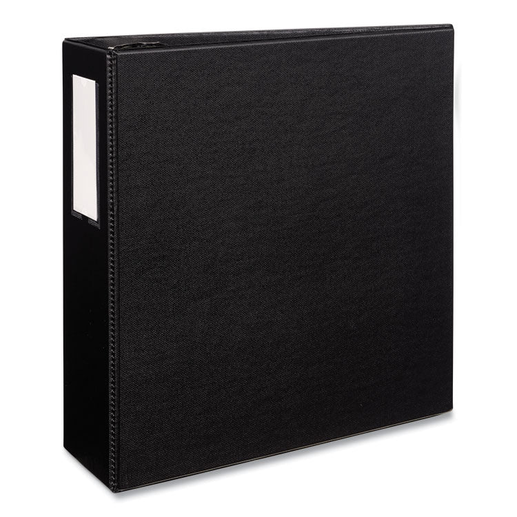Durable Non-View Binder With Durahinge And Ezd Rings, 3 Rings, 4" Capacity, 11 X 8.5, Black, (8802)
