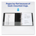 Durable Non-View Binder With Durahinge And Slant Rings, 3 Rings, 3" Capacity, 11 X 8.5, Black