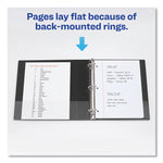 Durable Non-View Binder With Durahinge And Slant Rings, 3 Rings, 1.5" Capacity, 11 X 8.5, Black