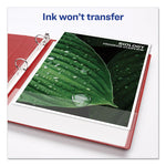 Durable Non-View Binder With Durahinge And Slant Rings, 3 Rings, 3" Capacity, 11 X 8.5, Red